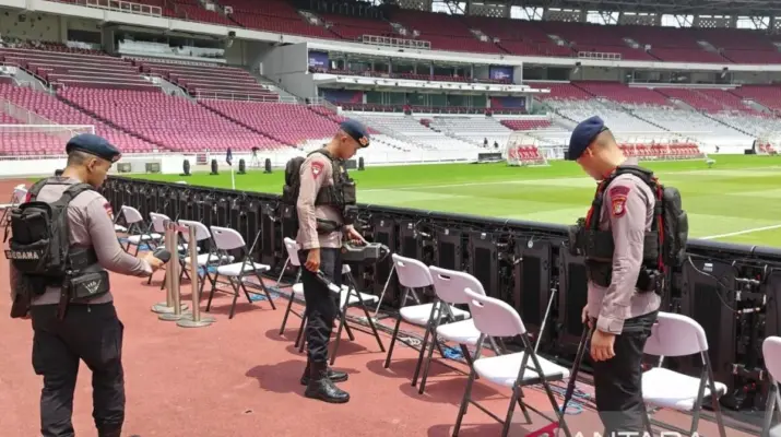 Brimob Sterilisasi SUGBK Jelang Rangkaian Laga FIFA ASEAN Cup 2026